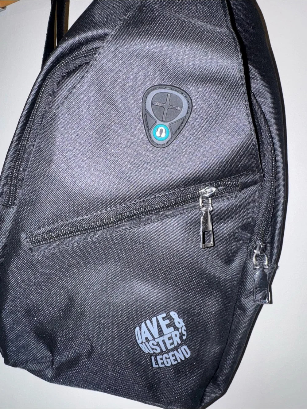 Dave and Busters Black Crossbody Sling Bag for kids, women, men